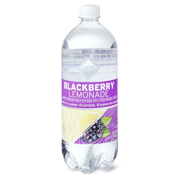 Catalog :: Beverages :: Water :: Clear American Sparkling Water, Blackberry Lemonade, 33.8 Fl Oz