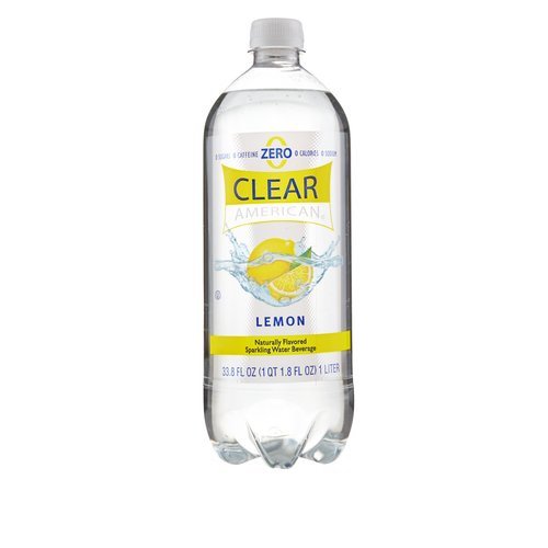 Catalog :: Beverages :: Water :: Clear American Lemon Sparkling Water, 33.8 Fl. Oz.