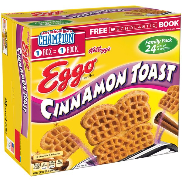 Catalog Frozen Frozen Breakfast Kellogg S Eggo Cinnamon Toast Waffles Eassy Breakfast 25 8 Oz 24 Ct