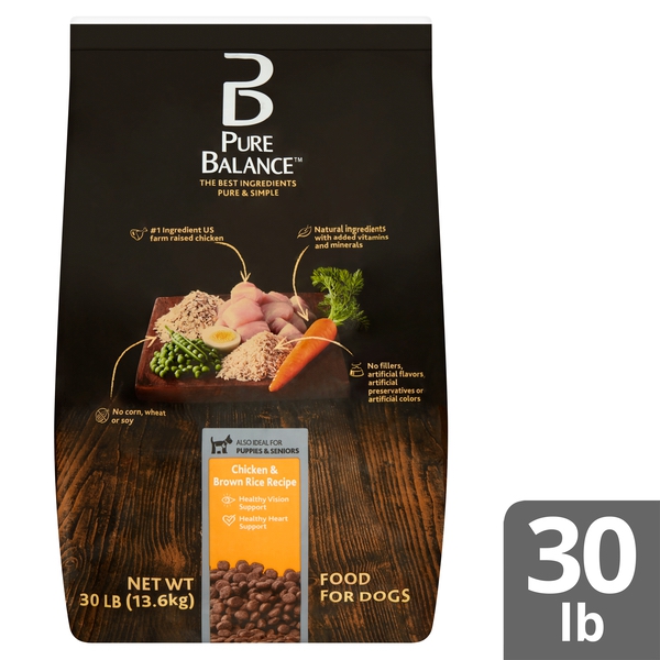 Pure Balance Lamb & Brown Rice Recipe Dry Dog Food, 30 lbs 