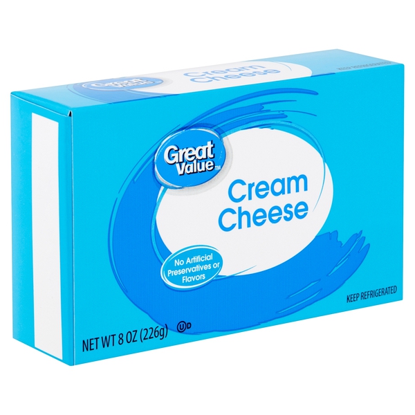 Great Value Cream Cheese, 8 oz :: Cheese :: Eggs & Dairy :: Catalog