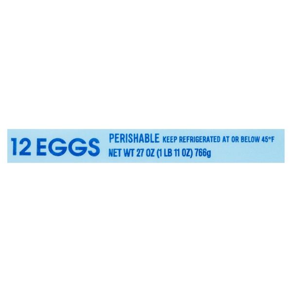 Great Value Large White Eggs, 12 Count