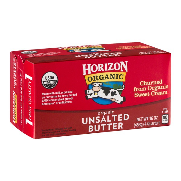 Catalog Eggs Dairy Butter Margarine Horizon Organic Unsalted Butter Sticks 16oz 4 Count