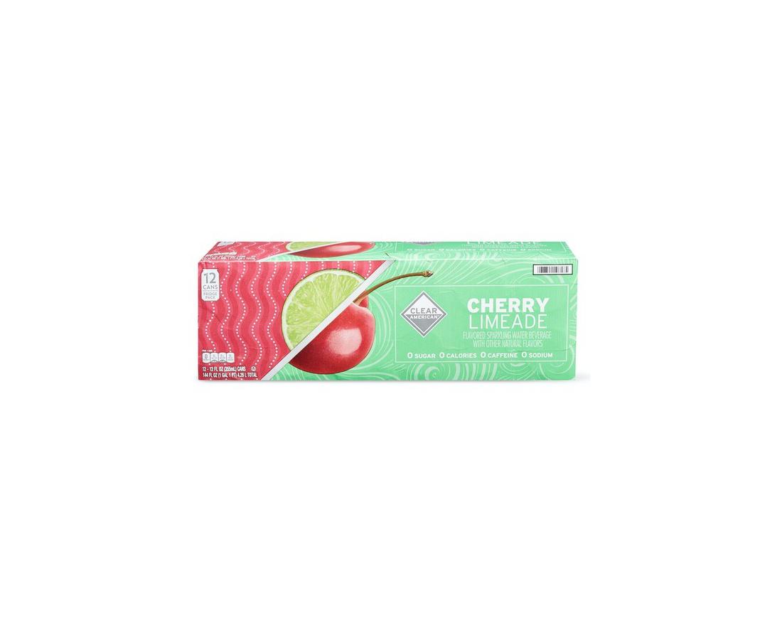 Catalog Beverages Water Clear American Sparkling Water Cherry Limeade 12 Fl Oz 12 Count 3038