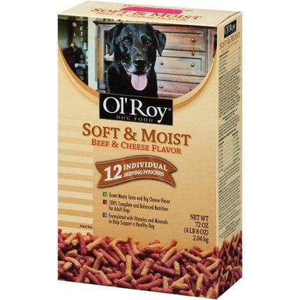 Catalog Pets Dog Food Ol Roy Soft Moist Beef Cheese Flavor Wet Dog Food 72 oz