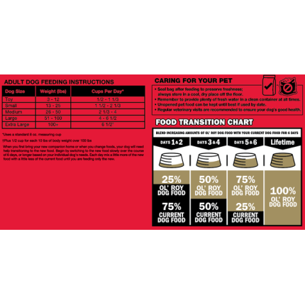 Ol Roy Complete Nutrition Adult Dry Dog Food 50 lb Dog Food Pets Catalog