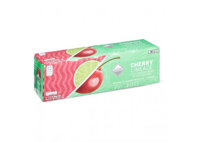 Catalog Beverages Water Clear American Sparkling Water Cherry Limeade 12 Fl Oz 12 Count 5495