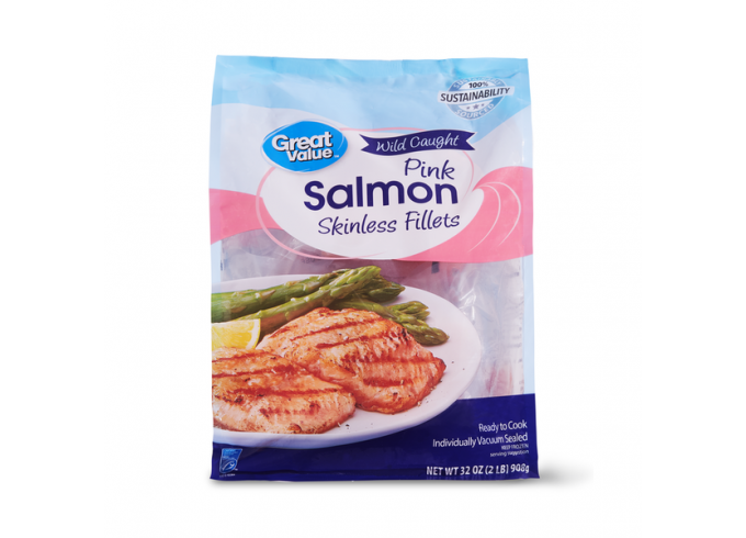 Catalog Frozen Frozen Meat And Seafood Great Value Frozen Wild Caught Pink Salmon 2425